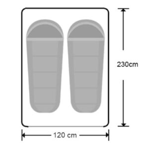wymiary namiotu wild land lite cruiser XL 120
