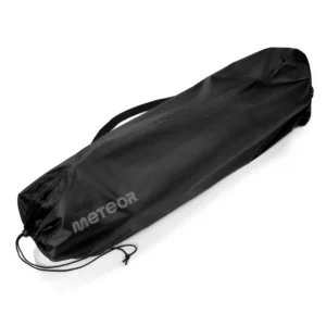 Lezak-plazowy kampingowy -Meteor-Coast-czarny w pokrowcu