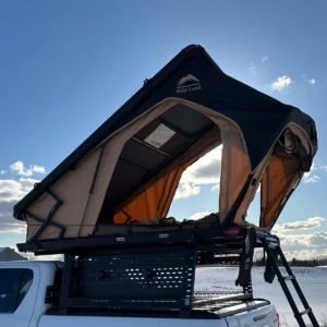 namiot-dachowy w twardej obudowie -Bush-Cruiser 140 -V2 silowniki gazowe