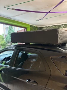 namiot dahcowy na ford ecosport z namiotem wild land lite cruiser 120xl